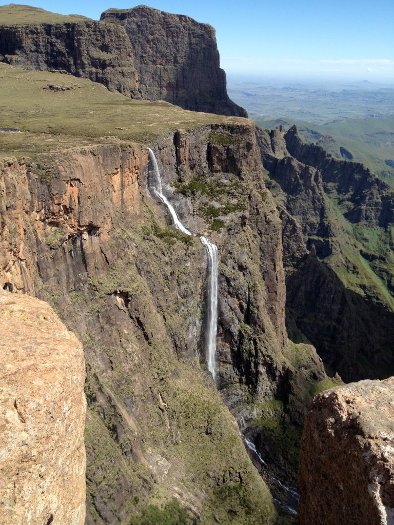A waterfall in the Drakensberg